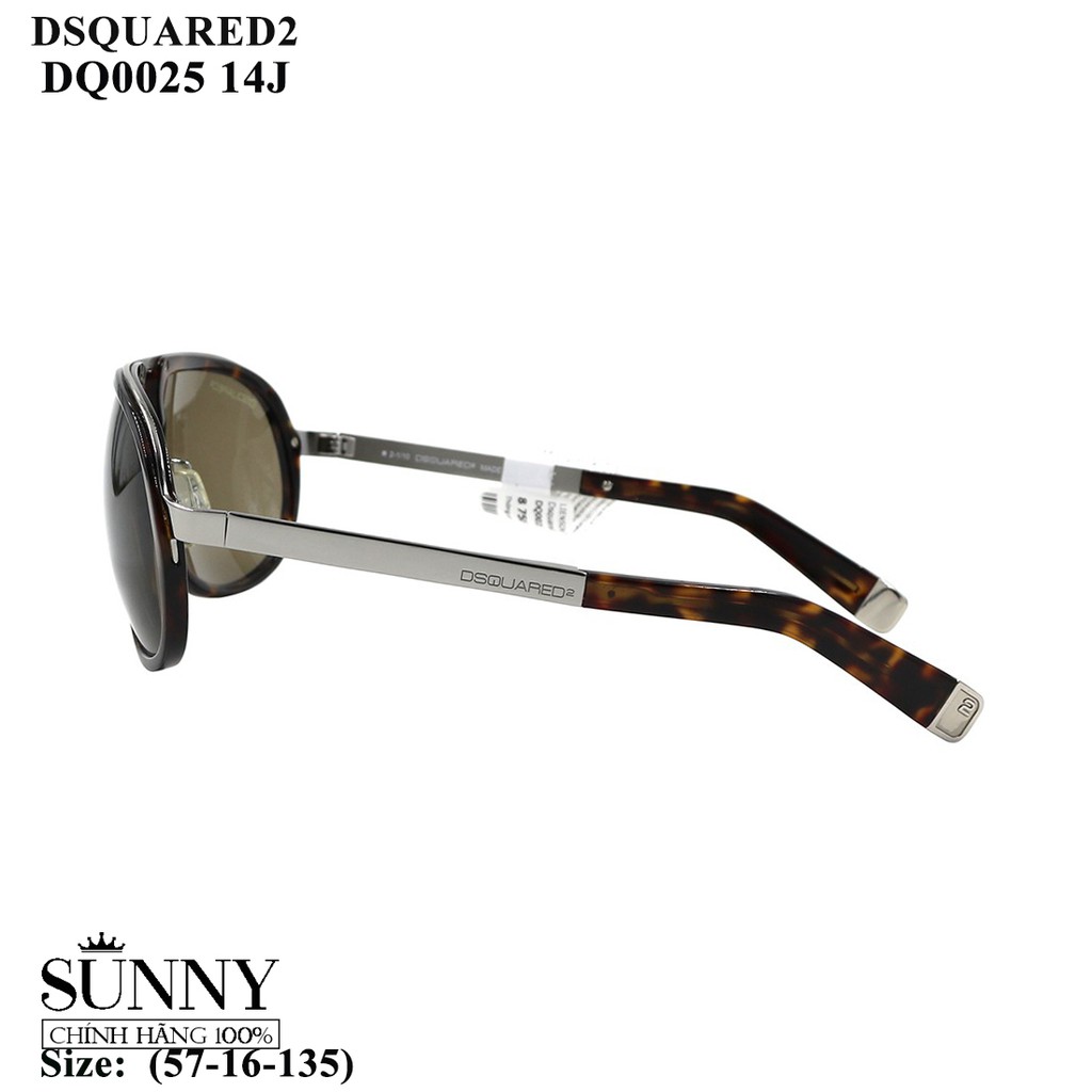 Kính mát nam nữ thời trang Dsquared2 DQ0025 nhiều màu chính hãng, thiết kế dễ đeo bảo vệ mắt