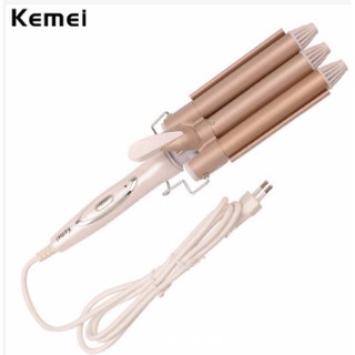 Máy bấm tóc gợn sóng 3 trục chính hãng kemei 1010