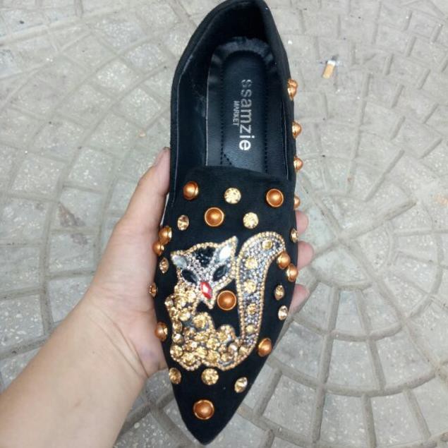 [HÀNG LOẠI 1] Giày Bệt Đính Đá Hình Cáo Xinh Xinh [ẢNH THẬT] | BigBuy360 - bigbuy360.vn