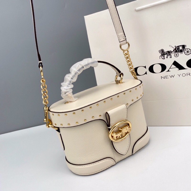 Túi đeo chéo Coach Georgie Gem dáng cốp siêu sang