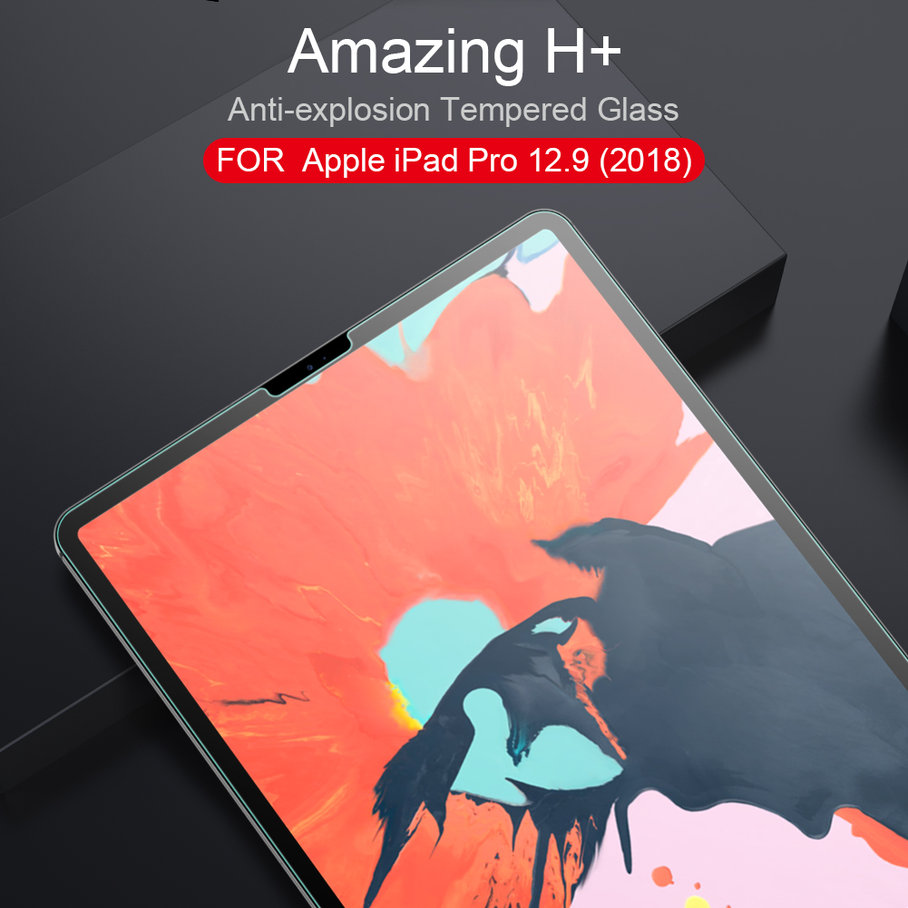 Miếng dán màn hình cường lực NILLKIN Amazing H+ chống chói và tràn viền cho iPad Pro 12.9 2018 / 2020