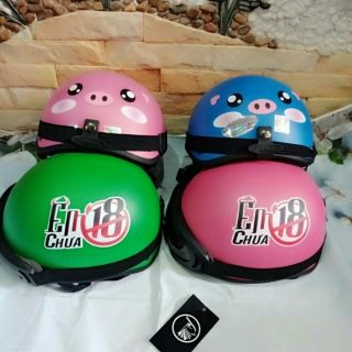 NÓN BẢO HIỂM KÈM KÍNH EM CHƯA 18,HEO SIÊU CUTE HOT HIT KÈM KÍNH (HÌNH THẬT 100%)