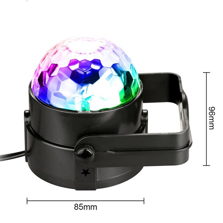 Đèn led xoay trang trí 7 màu cảm ứng xoay theo nhạc, có điều khiển tạo hiệu ứng ánh sáng cho Vũ Trường, Bar, Sân Khấu
