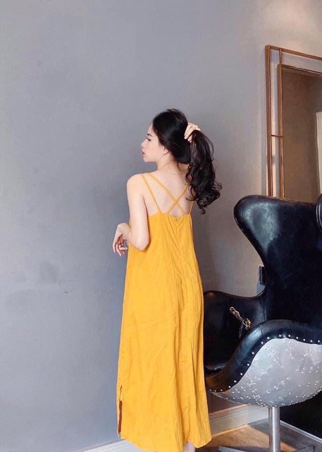 [Mã FAMAYWA2 giảm 10K đơn 50K] VÁY ĐŨI XƯỚC 2 dây đan chéo váy dài 110cm | BigBuy360 - bigbuy360.vn