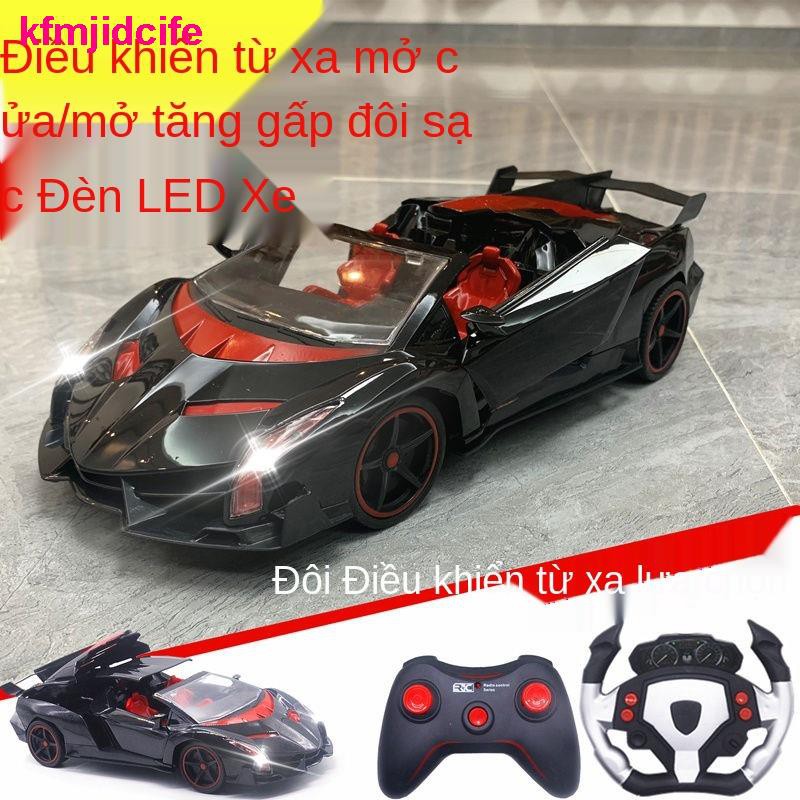 xe điều khiển từ xaô tô điều khiển từ xa cho trẻ em sạc xe thể thao tốc độ cao đua Lamborghini cậu bé không dây