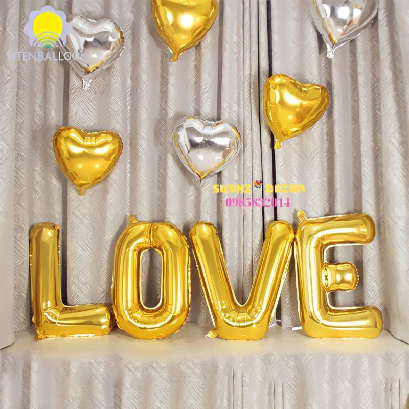 BONG BÓNG CHỮ LOVE SIZE ĐẠI , BÓNG BAY CHỮ LOVE SIZE TO ,TRANG TRÍ PHÒNG CƯỚI , TỎ TÌNH , CÂU HÔN , VALENTINE