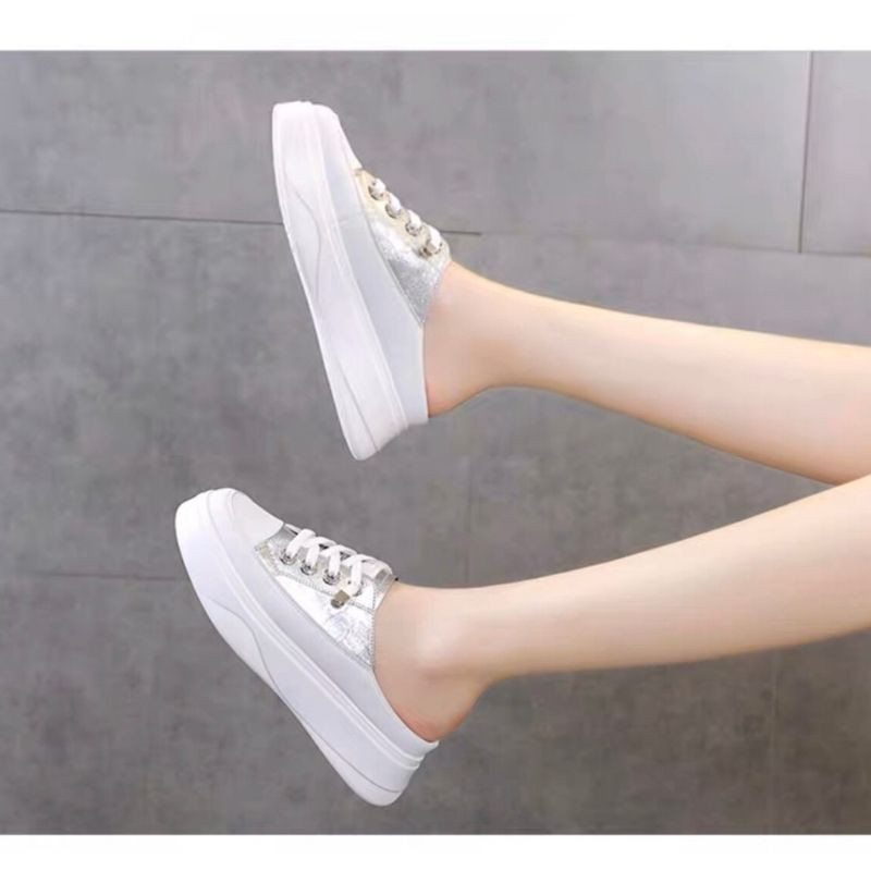 Giày Sục Nữ Độn Đế Đạp Gót Dáng Thể Thao Mery Shoes Siêu Xinh - T29