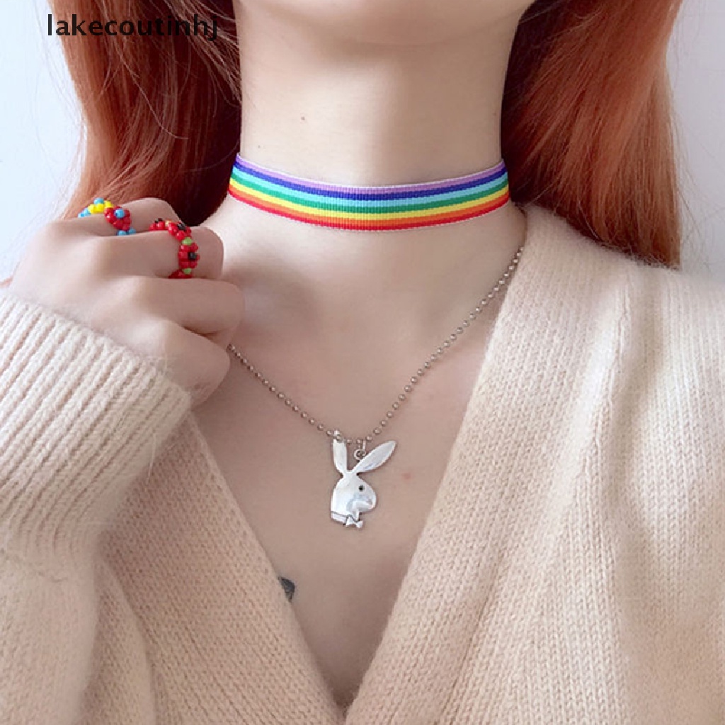 Vòng cổ mặt cầu vồng LGBT thời trang cho nữ