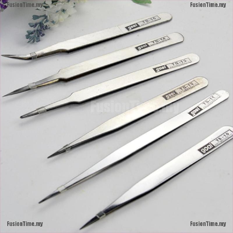 (hàng Mới Về) Set 6 Nhíp Inox Chống Từ Tính Tiện Dụng | BigBuy360 - bigbuy360.vn