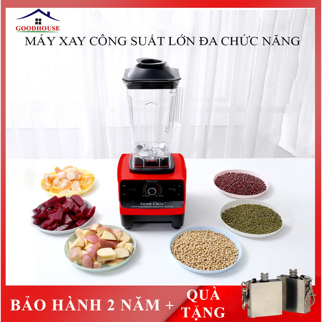 Máy xay sinh tố công nghiệp xay thịt cá, rau củ, xay đá... công suất 3000w- BẢO HÀNH 2 NĂM