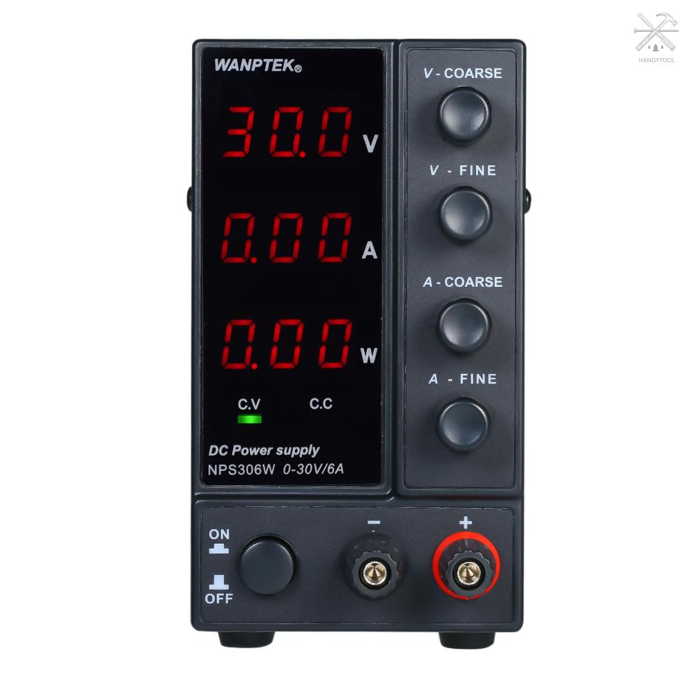 Bộ cấp nguồn Wanptek Nps306W 0-30v 0-6a 3 Chữ Số Ac 115v / 230v 50 / 60hz