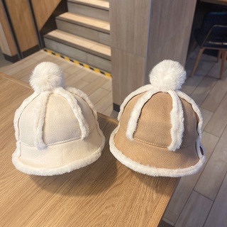 Nón tai bèo phủ lông giữ nhiệt chống gió thời trang thu đông dễ thương cho bé 47-50cm