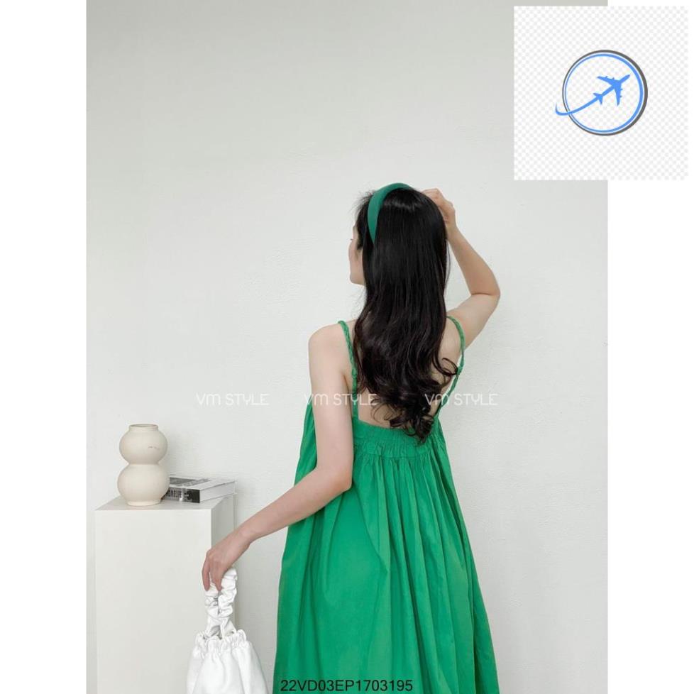 🤾👷 Đầm 2 dây xòe dài chất thô VM STYLE, váy maxi nữ nhiều màu dạo phố đi biển thời trang ulzzang 22VD03EP1703 🤾👷