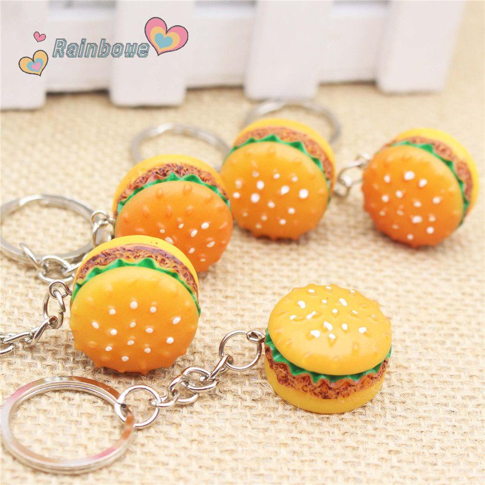 Móc Khóa Hình Hamburger 3D Vui Nhộn