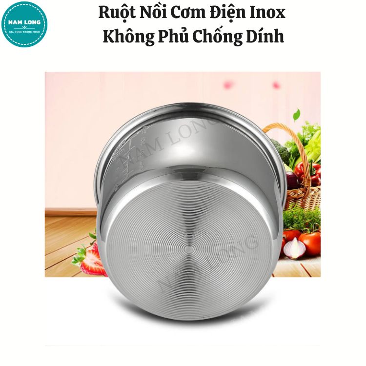 Ruột Nồi Cơm Điện, Lòng Nồi Áp Suất Điện Đa Năng, Chất Liệu Inox 304, Không Phủ Chống Dính, Nhiều Kích Thước