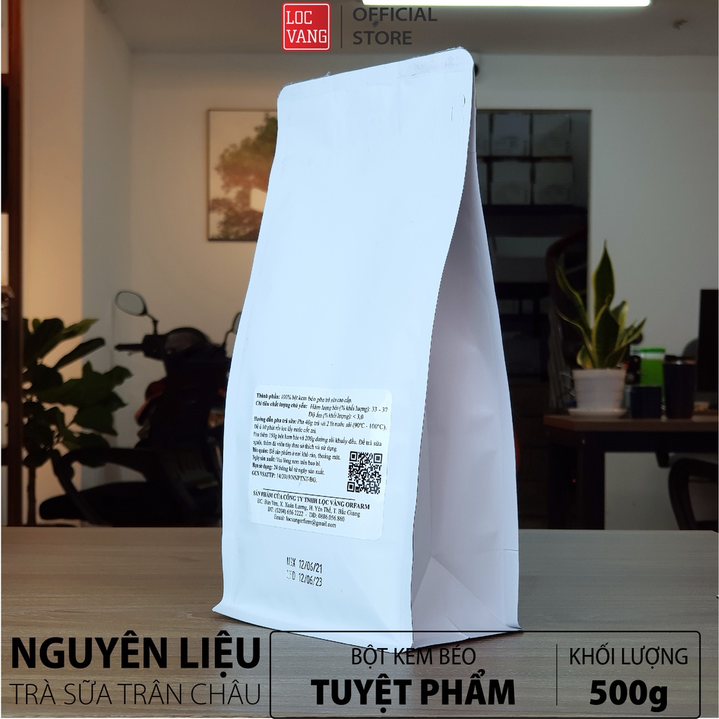 Bột Kem Béo Nguyên Liệu Làm Trà Sữa Trân Châu Tự Pha TUYỆT PHẨM 500g