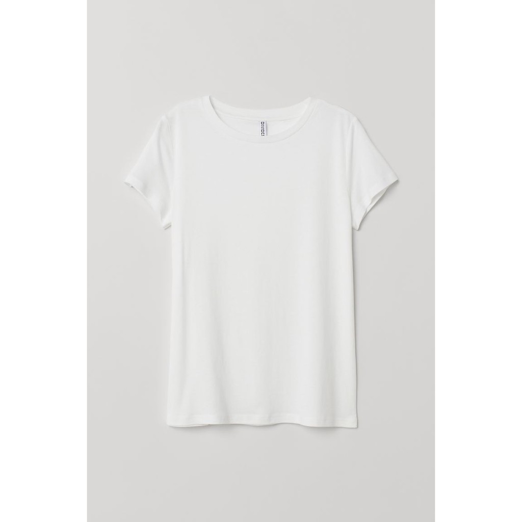 Áo phông nữ trắng 0717490002 H&M _hàng chính hãng authentic