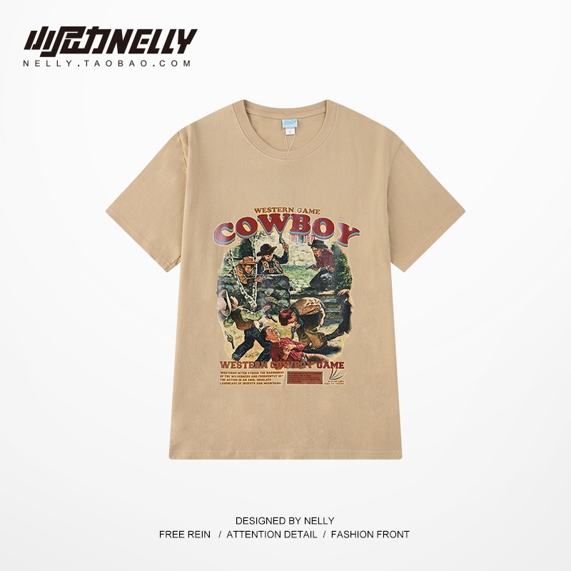 Áo phông Nelly Heybig ngắn tay - CowBoy