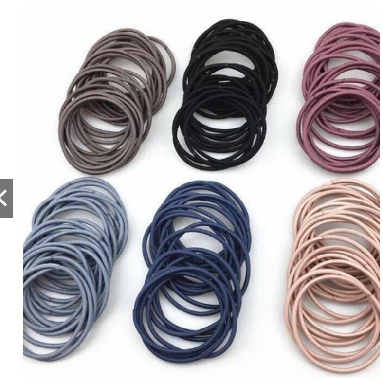 Set 100 dây buộc tóc cho bạn gái cực xinh