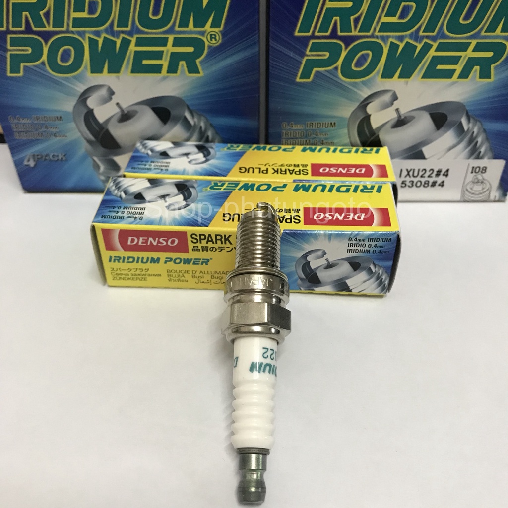 Bugi Iridium Denso chính hãng mã IXU22 cho xe Matiz 4, Spark, Suzuki Swift, Etiga.