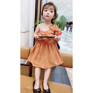 váy lệch vai cho bé