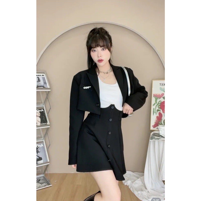 Chân Váy Xoè Cạp Cao Chuẩn Fom QCCC Hương Quỳnh Bigsize