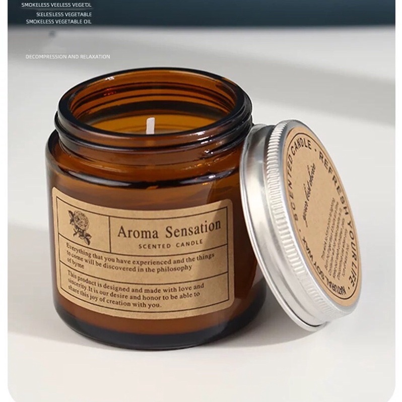 Nến Thơm Phòng Khử Mùi Giảm Stress Không Khói - Nến thơm thư giãn 3 tầng hương tự nhiên CS01i