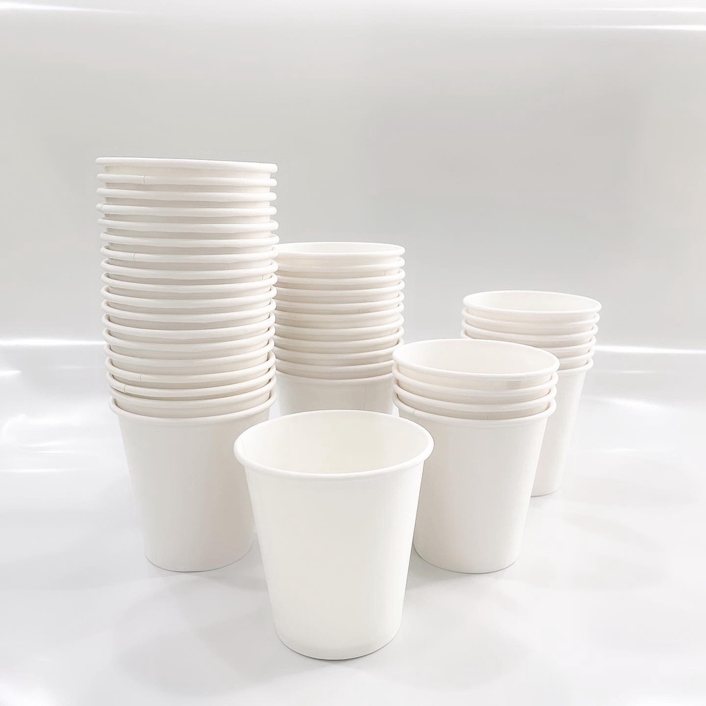 Ly giấy 12oz~354ml - Lốc 50 ly giấy trơn