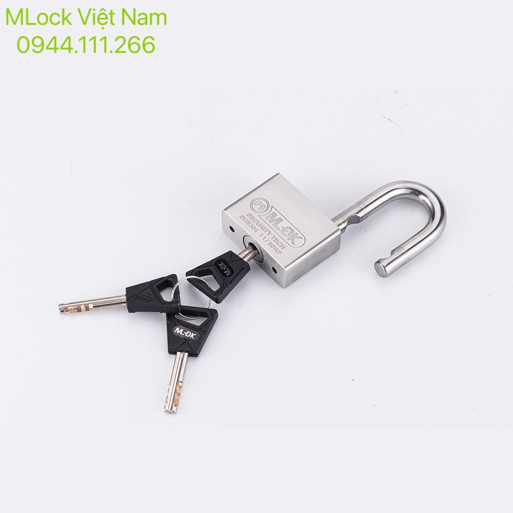 Ổ khóa treo MLock inox 304 -11/50, 11/60 bảo hành 10 năm