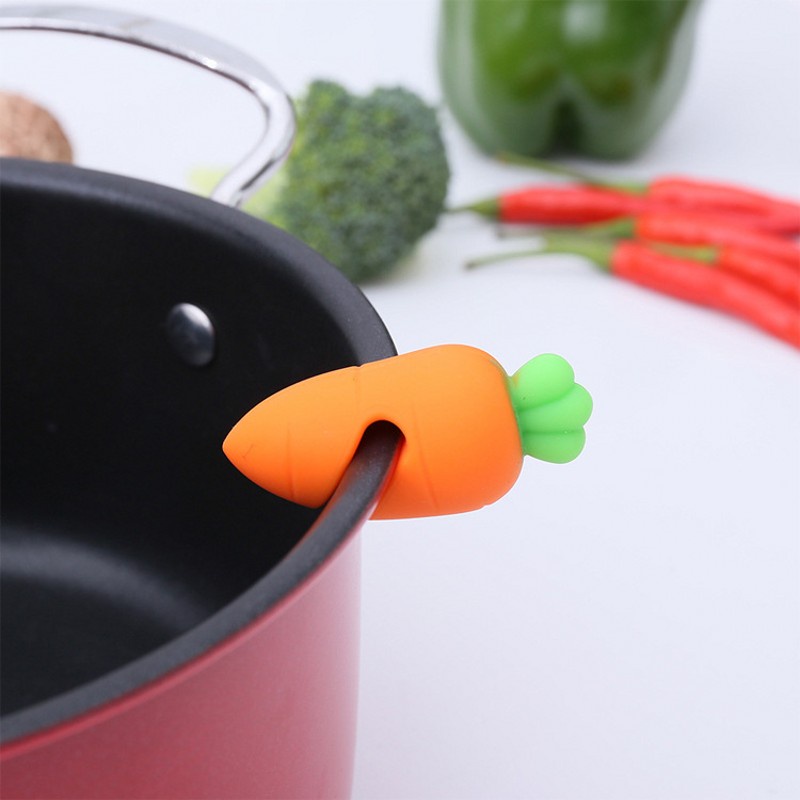 Dụng Cụ Kẹp Nắp Nồi Chống Tràn Chống Tràn Cách Nhiệt Bằng Silicone Tiện Lợi