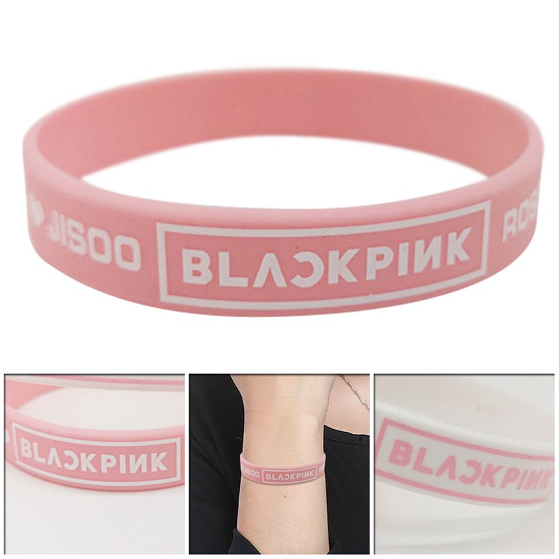 Vòng đeo tay bằng silicon cho người hâm mộ Kpop Blackpink Jennie Jisoo Rosé Lisa