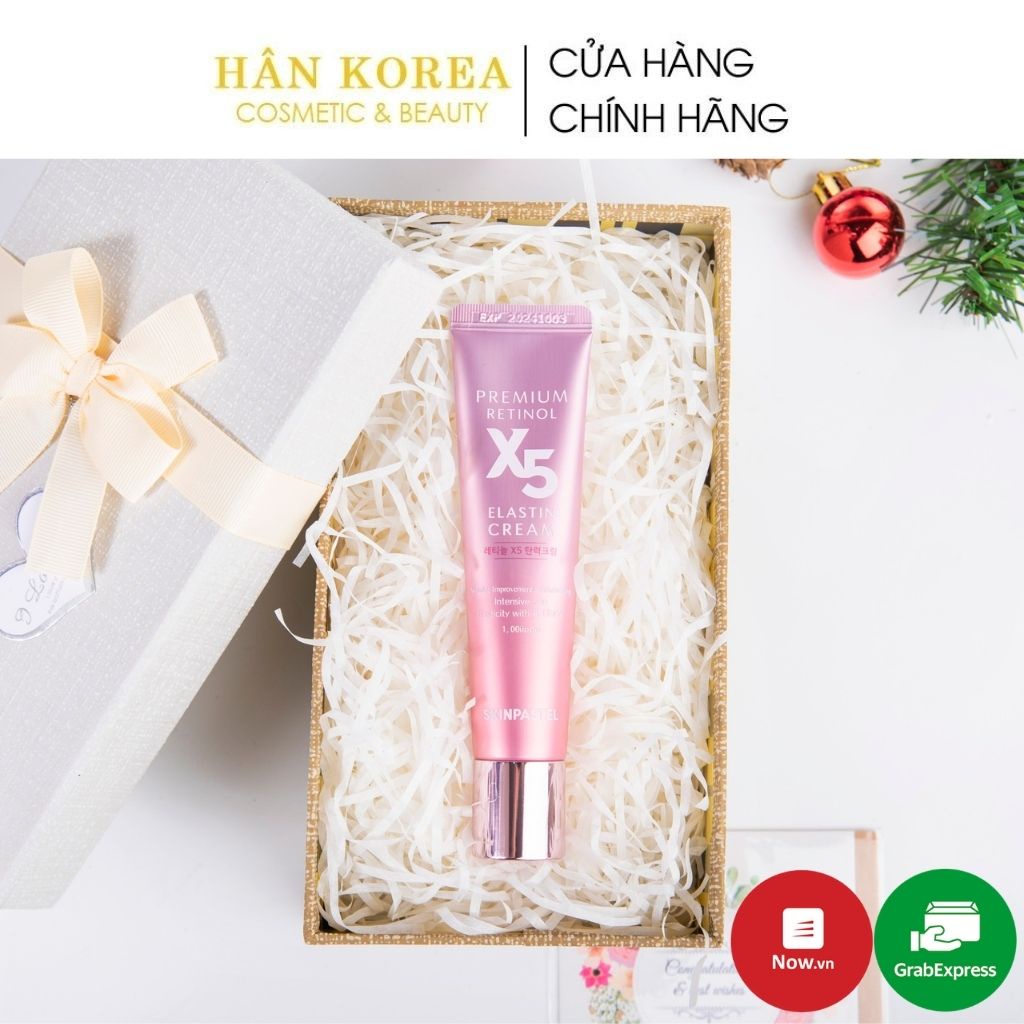 Kem trẻ hóa RETINOL X5 ELASTIN 0,1%  30ml kem tái tạo da, chống lão hóa, chống nhăn giúp trắng sáng da HÂN KOREA