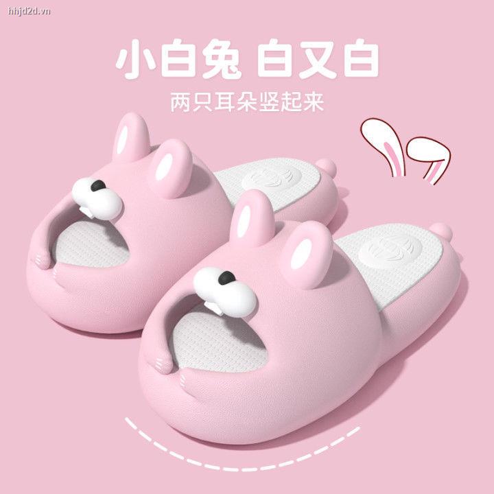 Dép Đi Trong Nhà Chống Trượt Họa Tiết Thỏ Dễ Thương Thời Trang Mùa Hè 2022 Cho Bạn Gái