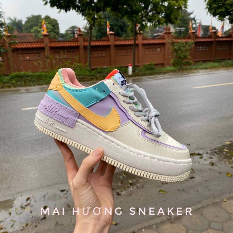 -Giày thể thao nam nữ sneaker -Giày nike cầu vồng-af1 7 màu hàng 11 full box