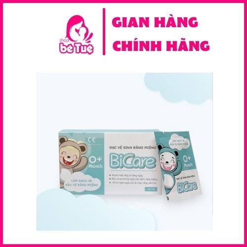 Gạc Rơ Lưỡi, Vệ Sinh Răng Miệng Bicare Cho Bé (30 gói) - BICARE