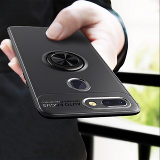 Ốp điện thoại kèm vòng nhẫn và hít giá đỡ từ tính cho Xiaomi Mi 8 Lite