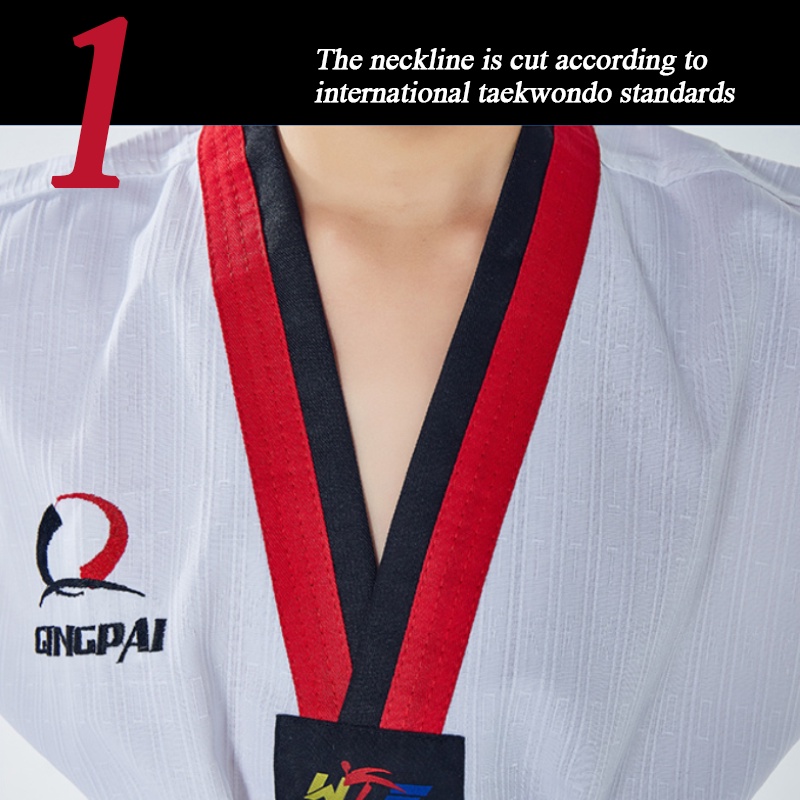 GINGPAI Quần Dài Tập Võ Thuật Taekwondo Mềm Mại Dài Tay Kích Thước 110cm-190cm