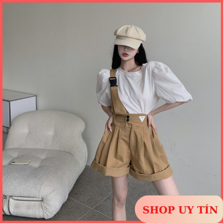 Set Áo Thun Nữ Mix Quần Yếm Năng Động Trẻ Trung - Xem Feedback Ở Cuối