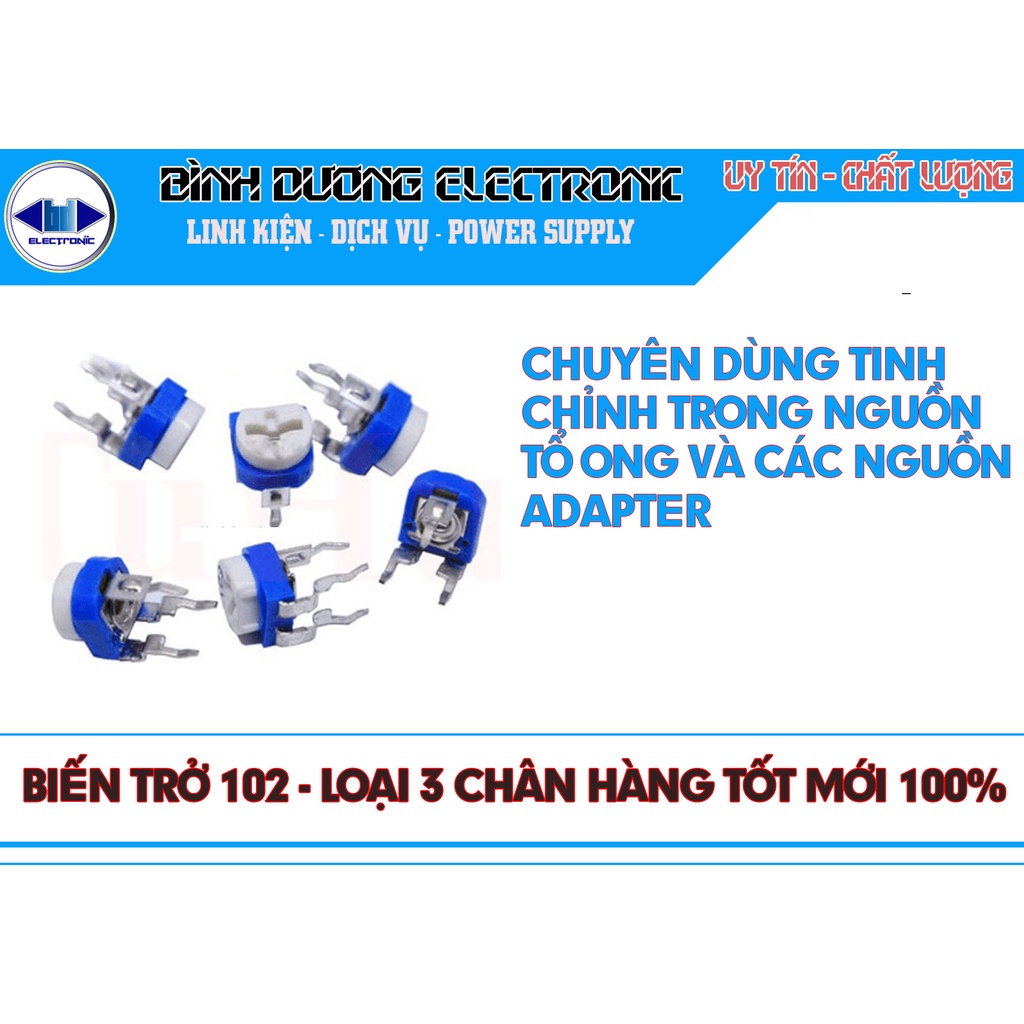 10 CHIẾC Biến trở tam giác 102 502 504  giá trị 1K 5k 500k RM-065 MỚI