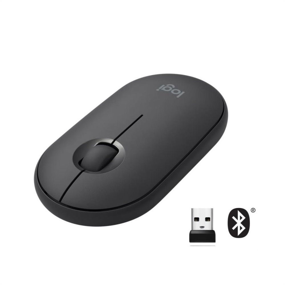 Chuột Bluetooth Không Dây Logitech Pebble M350 , Phù Hợp Dùng Macbook Ipad -, Nhỏ gọn tiện lợi, Hàng Chính Hãng