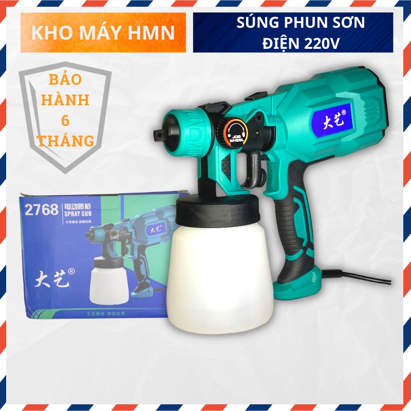 Máy phun sơn cầm tay,mini, công suất 650W. sử dụng điện 220v bảo hành 12 tháng