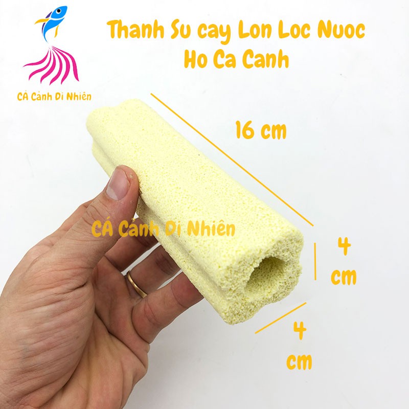 Thanh sứ cây lớn size 16x4CM lọc nước hồ cá cảnh