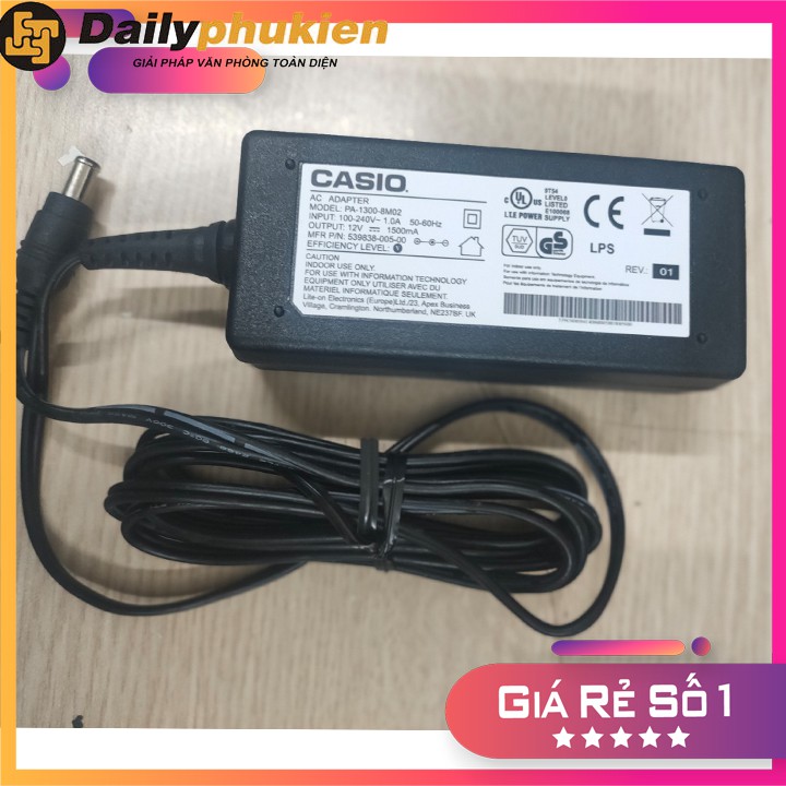 Adapter nguồn đàn Casio 12v 1.5A chân kim dailyphukien