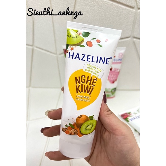 Sữa Rửa Mặt Hazeline Tuýp 50g/100g (Nghệ/Yến Mạch/Matcha)