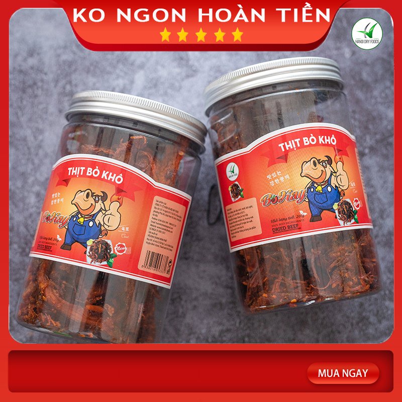 [Đồ ăn vặt CAO CẤP] Thịt bò khô sợi BOKAY 200g ngon thượng hạng - Khô gà Cooky | BigBuy360 - bigbuy360.vn