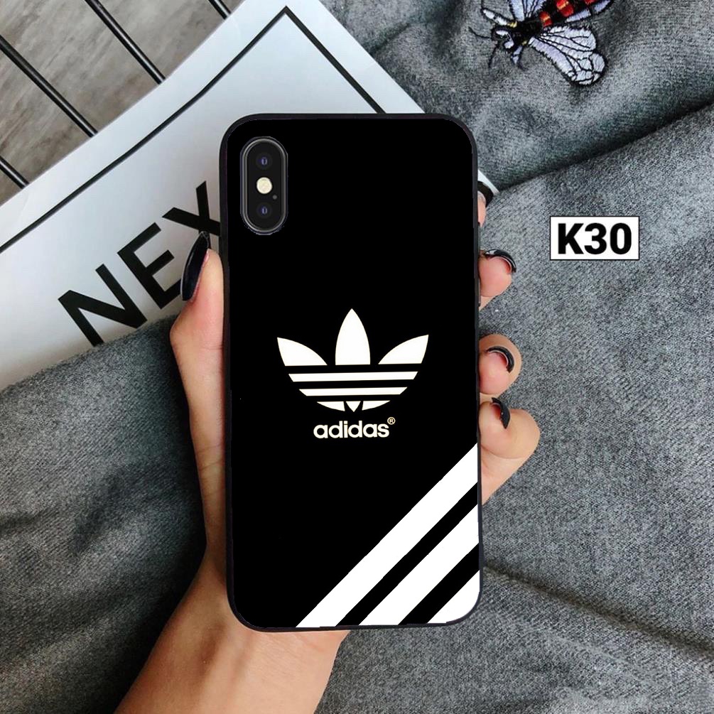 Ốp lưng lp in hình adidas nhám viền đen 5/5s/6/6plus/6s/6splus/7/7plus/8/8plus/x/xr/xs/11/12/pro/max/plus/12promax