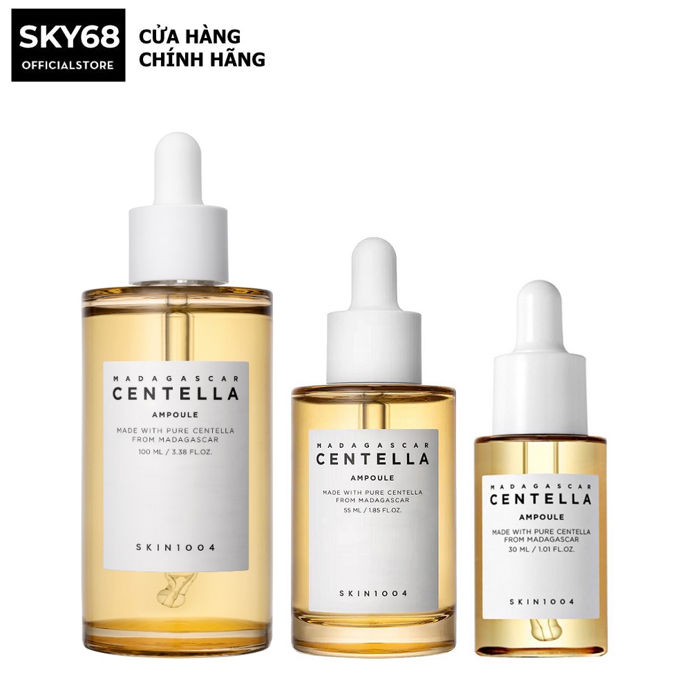 Tinh Chất Rau Má Giảm Mụn Và Làm Dịu Dành Cho Da Nhạy Cảm Skin1004 Madagascar Centella Ampoule 30ml/55ml/100ml