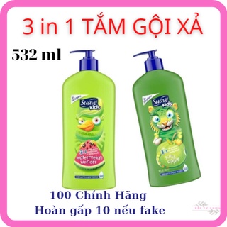 Sữa tắm gội xả cho bé Suave Kids 3 in1 hương trái không cay mắt  Mỹ 532 ML