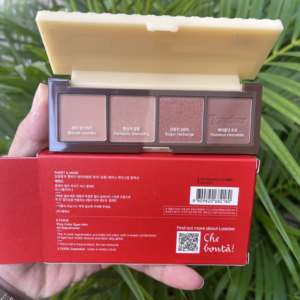 Bảng mắt etude 4 màu cao cấp ETUDE 6g dòng Play Color Eyes Mini LOACKER