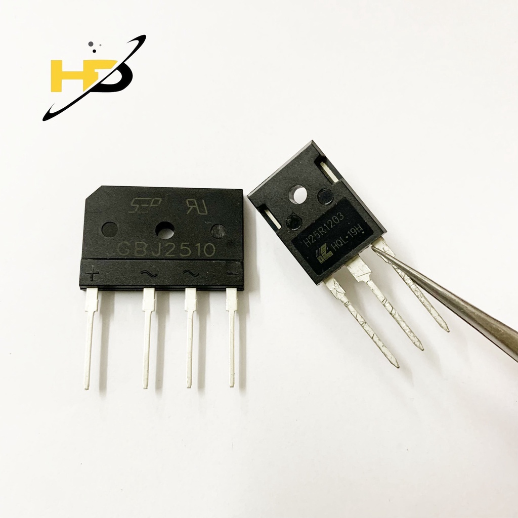Combo Linh Kiện Bếp Từ IGBT H25R1203 + Diode Cầu GBJ2510 25A Loại Tốt